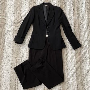 Tahari black two piece suit